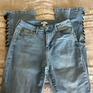 Forever 21 Light Blue Straight Leg Jeans